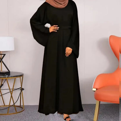 Elegant Midnight Modest Kimono Abaya