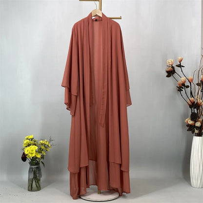 Ethereal Chiffon Open Evening Abaya