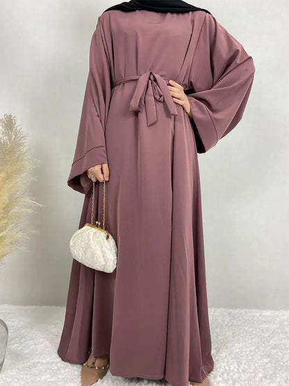 Elegant Midnight Modest Kimono Abaya