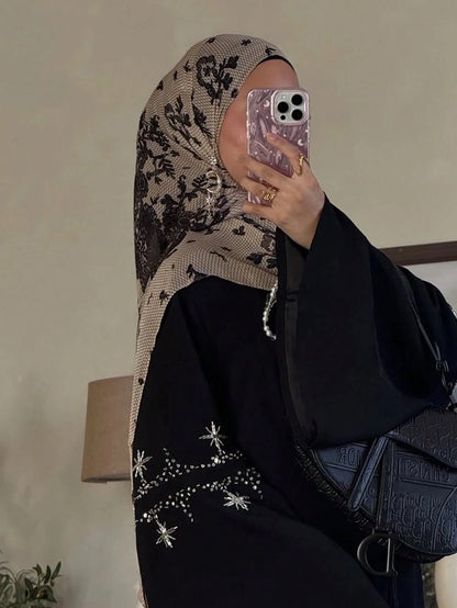 Artisanal Watercolor Bohemian Chiffon Hijab