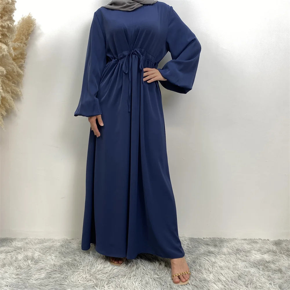 Elegant Zip-Front Nida Modest Abaya