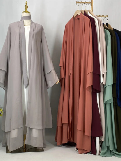 Ethereal Chiffon Open Evening Abaya
