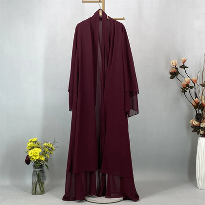 Ethereal Chiffon Open Evening Abaya