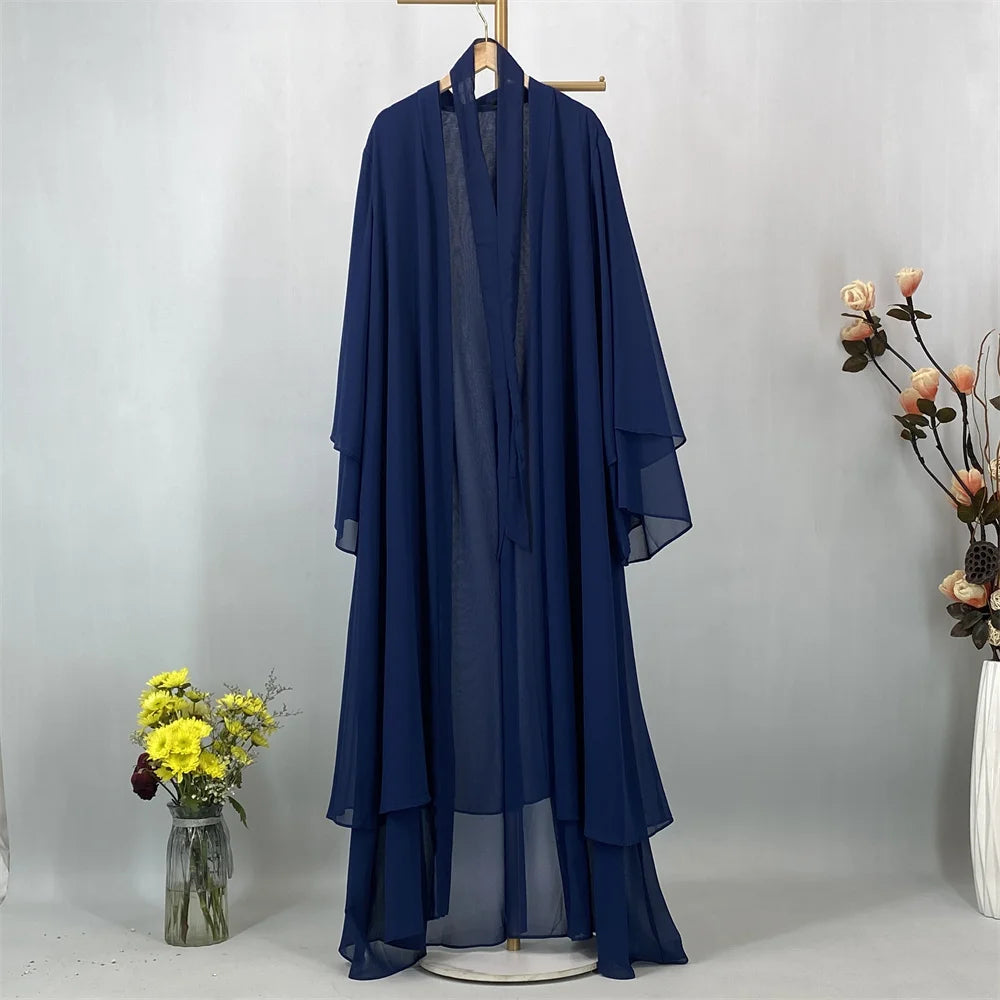 Ethereal Chiffon Open Evening Abaya
