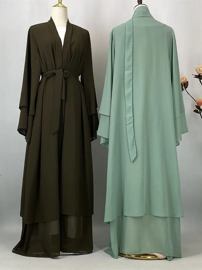 Ethereal Chiffon Open Evening Abaya