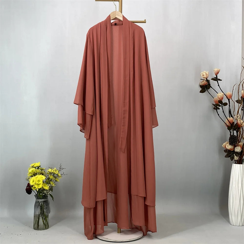 Ethereal Chiffon Open Evening Abaya