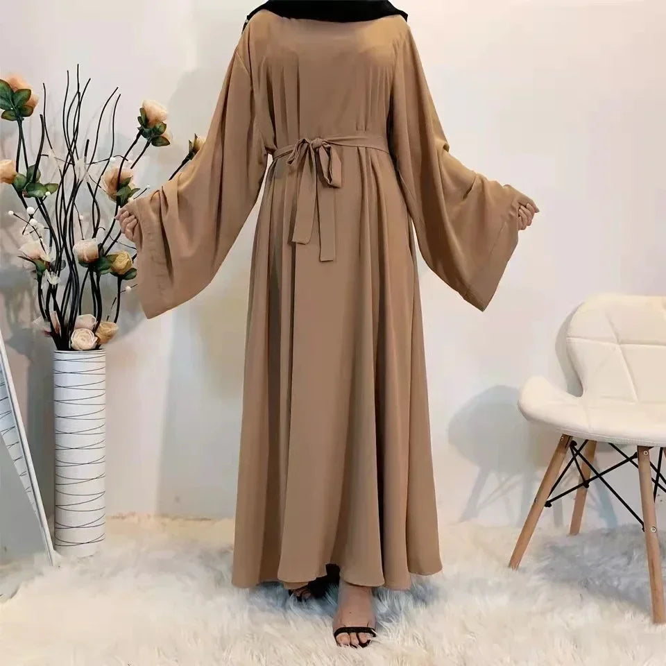Elegant Midnight Modest Kimono Abaya