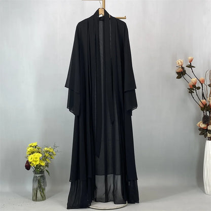 Ethereal Chiffon Open Evening Abaya