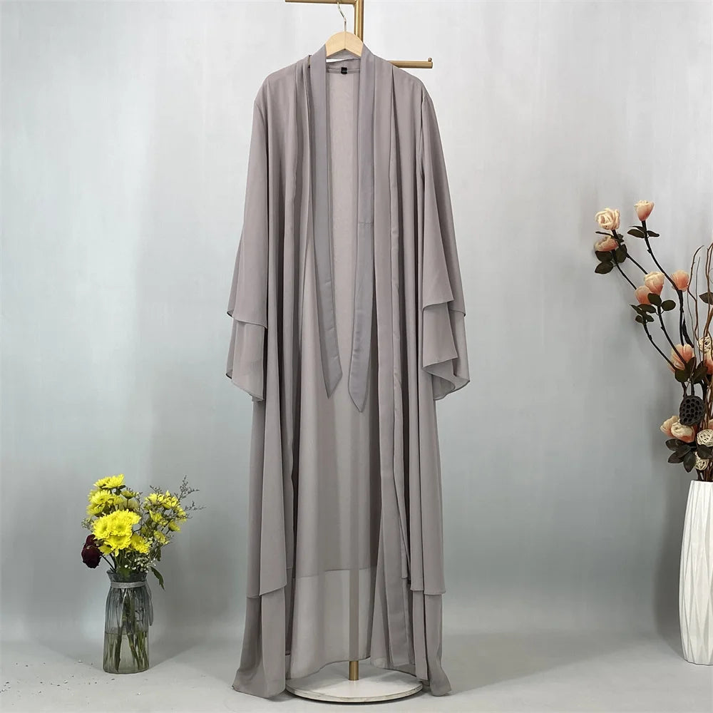 Ethereal Chiffon Open Evening Abaya