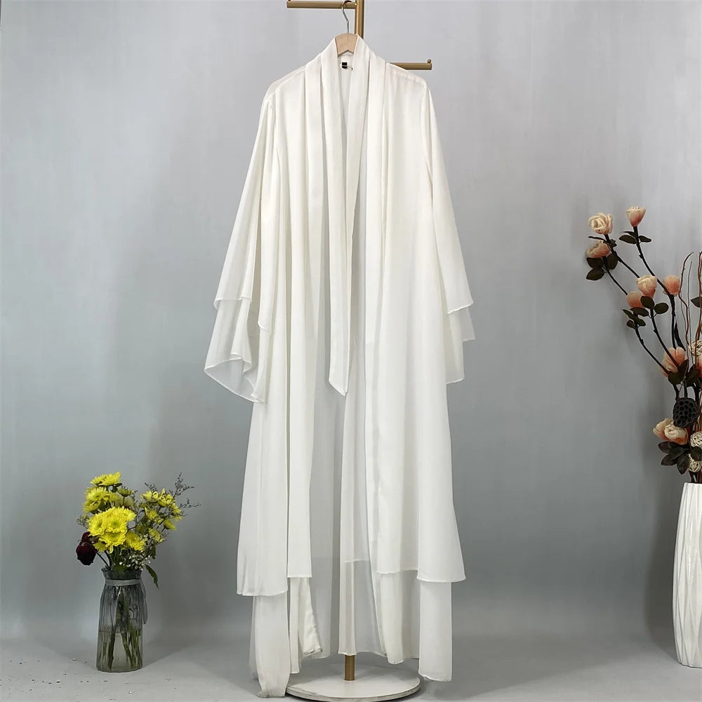 Ethereal Chiffon Open Evening Abaya